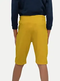 Boys Yellow Printed Shorts-thumb3