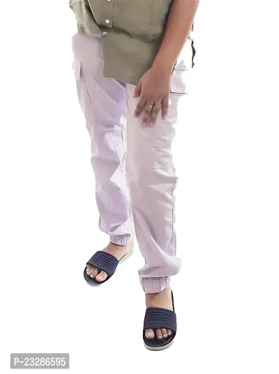 Rad prix Girls Purple Cargo Pants-thumb0