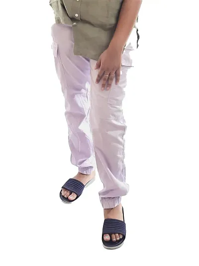 Rad prix Girls Purple Cargo Pants