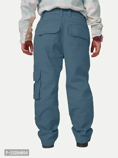 Rad prix Boys Blue Cargo Pants-thumb4