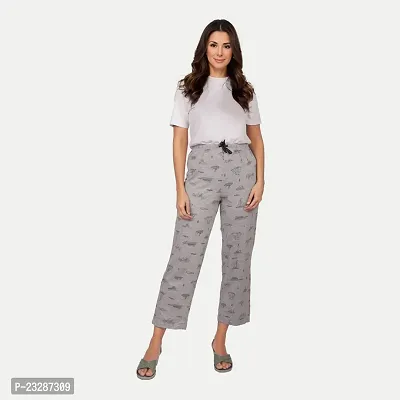 Rad prix Women Grey Boat Print Pyjamas-thumb3