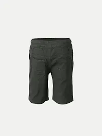 Elegant Green Cotton Solid Shorts For Boys-thumb3