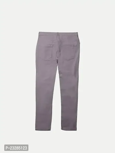 Rad prix Teen Boys Grey Regular-Fit Twill Trousers-thumb3