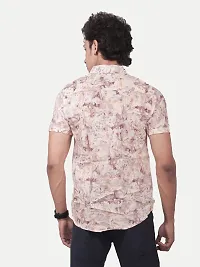 Rad prix Men Casual Pink Abstract Printed Cotton Shirt-thumb3