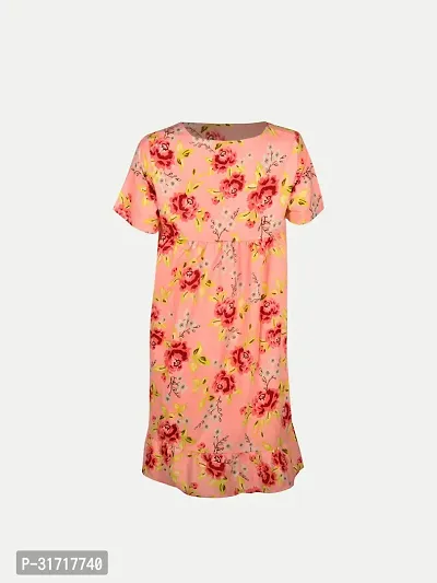 Women Orange Floral Printed Tops-thumb4