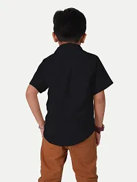 Rad prix Boys Black Short-Sleeved Shirt-thumb3