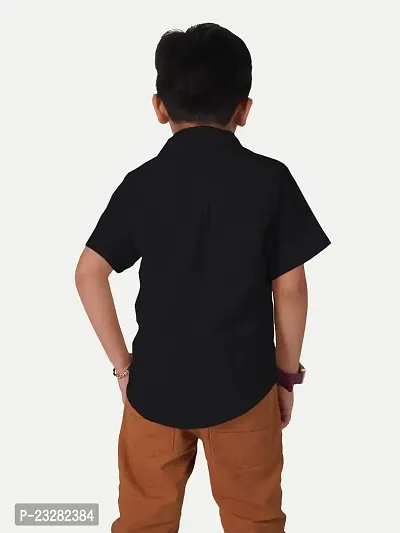 Rad prix Boys Black Short-Sleeved Shirt-thumb4