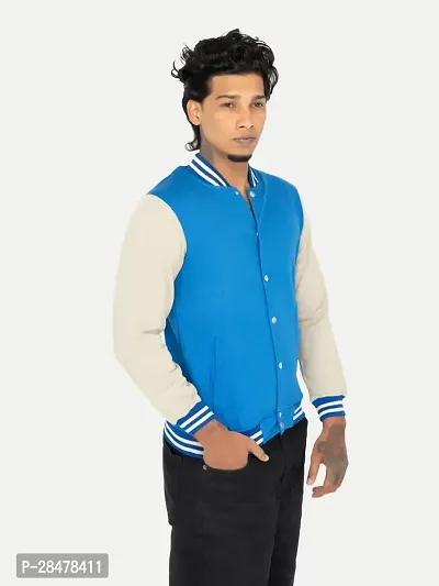 Mens  Royal Blue Ribbed Golf Jacket-thumb4