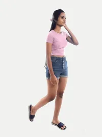 Rad prix Women Pink Cropped T Shirts-thumb2