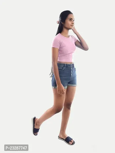 Rad prix Women Pink Cropped T Shirts-thumb3