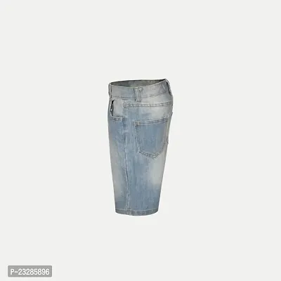 Rad prix Boys Denim Shorts Acid Wash- Light Blue Colour-thumb3