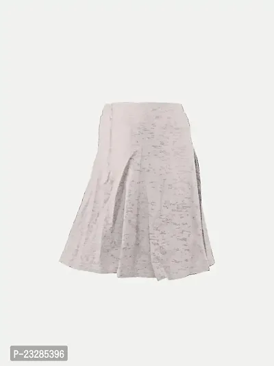 Rad prix Girls Beige Woven Pleated Skirt-thumb3