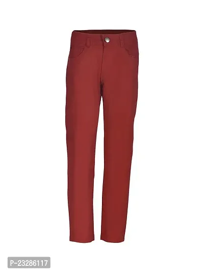 Rad prix Teen Boys Red Regular-Fit Twill Trousers