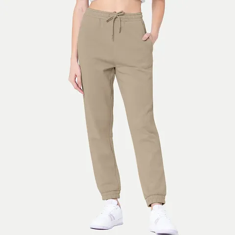 Womens Solid Joggers