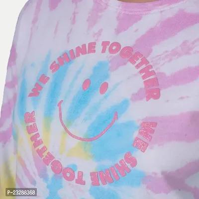 Rad prix Tie-dye Smiley Printed T-Shirt-thumb5