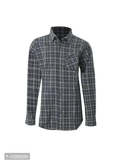 Rad prix Boys Black Checked Shirt-thumb0