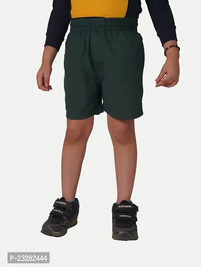 Rad prix Boys Green Solid Casual Shorts-thumb2