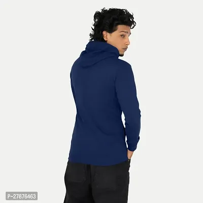 Mens Solid Royal Blue Hoodies-thumb4