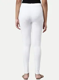 Rad prix Teen Girls White Solid Leggings-thumb3