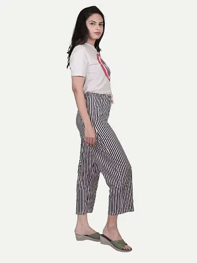 Rad prix Women Striped Loungewear Pants