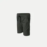 Elegant Green Cotton Solid Shorts For Boys-thumb1