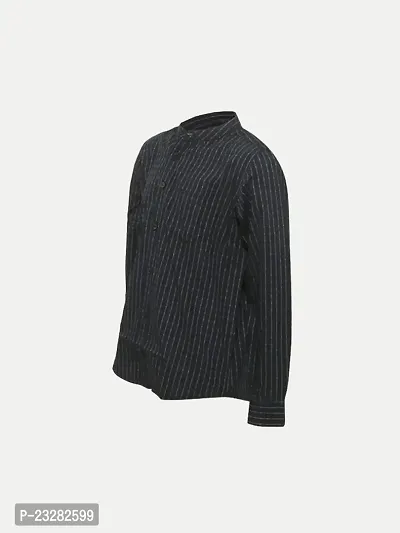 Rad prix Boys Black Pin-Check Shirt-thumb2