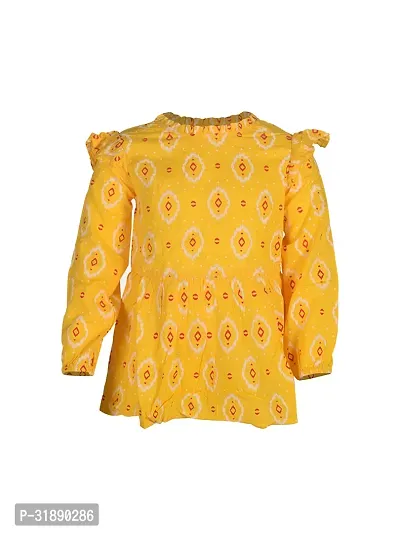 Trendy Cotton Printed Top For Girls-thumb0