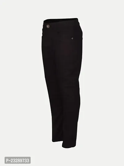 Rad prix Boys Solid Black Woven Trouser-thumb4