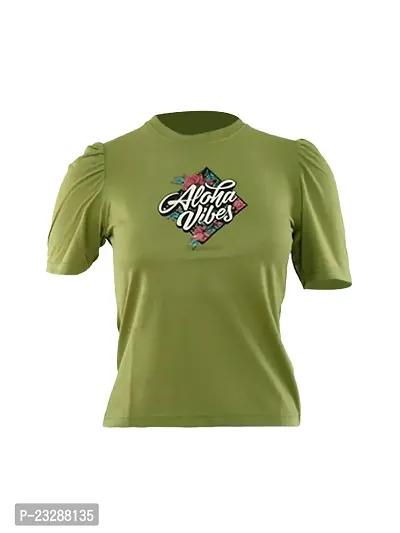 Rad prix Green Graphic-Printed T-Shirt