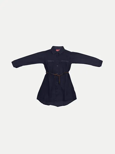 Rad prix Girls Dark-Blue Shirt Dress