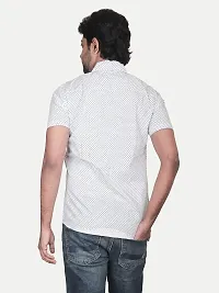 Rad prix Men All-Over Black  White Polka dot Printed Casual Cotton Shirt-thumb3