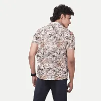 Rad prix Men Casual White Abstract Printed Cotton Shirt-thumb3