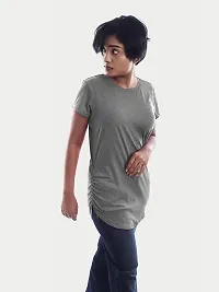 Rad prix Women Grey Half Sleeve T-Shirt-thumb1