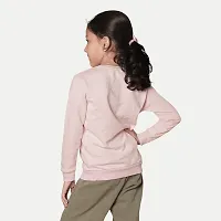 Rad prix Girls Pink Printed Melange Sweatshirt-thumb3