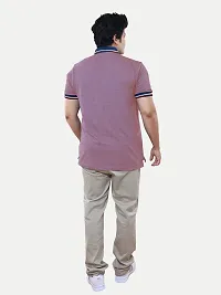 Rad prix Men Casual Pink All-Over Floral Printed Cotton Polo t-Shirt-thumb3