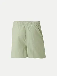 Boys Light Green Solid Casual Shorts-thumb3