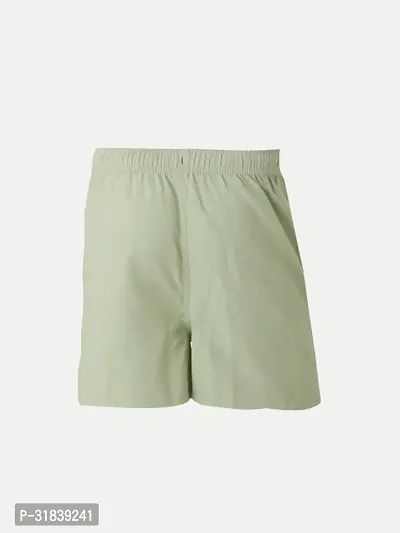 Boys Light Green Solid Casual Shorts-thumb4