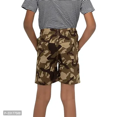 Elegant Brown Cotton Printed Shorts For Boys-thumb4