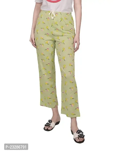 Rad prix Women Light Green Pyjamas with an Apple Print