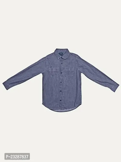 Rad prix Teen Boys Blue Light-Washed Denim Shirt