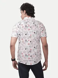 Rad prix Men Casual White Abstract Printed Cotton Shirt-thumb3