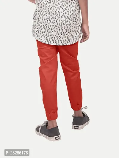 Rad prix Teen Boys Woven Jogger Pant- Orange Colour-thumb4