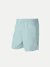 Elegant Blue Cotton Solid Shorts For Boys-thumb1