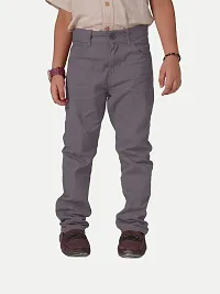 Boys Casual Woven Pants- Grey Colour-thumb1