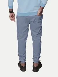 Rad prix Men Solid Navy Cotton Regular Fit Lounge Track Pants-thumb3