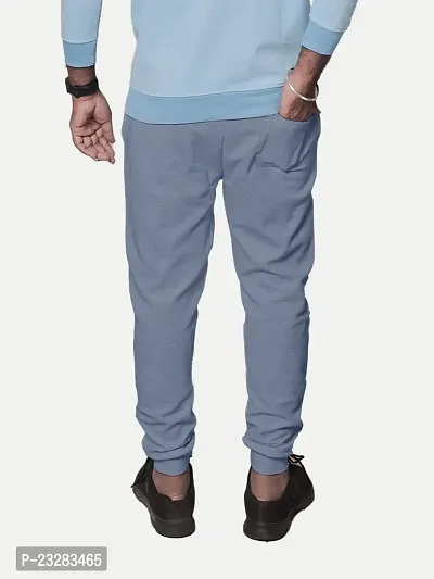 Rad prix Men Solid Navy Cotton Regular Fit Lounge Track Pants-thumb4