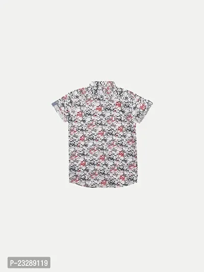Rad prix Teen Boys Red All Over Printed Casual Shirt-thumb3