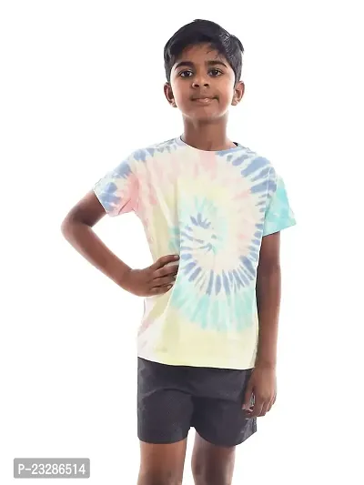 Rad prix Multicoloured Tie-Dye Printed- T-Shirt-thumb0