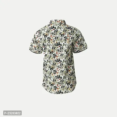 Rad prix Boys White All-Over Printed Casual Shirt-thumb4