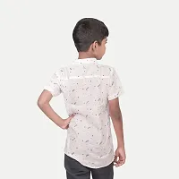 Rad prix Teen Boys White Floral Printed Woven Shirt--thumb3